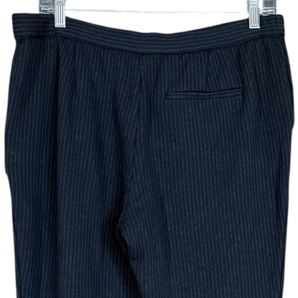 Theory Treeca Fairfield Knit Pinstripe Ankle Pants Women's Size 10 - Picture 7 of 14